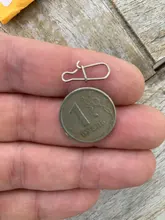 Rompin 100 Uds 000-5 # Pesca bien enganchado broche de presión de acero inoxidable 304 de Pesca barril giratoria atraer conector accesorios de Pesca