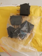 Interruptor basculante de 3 posiciones, 3 pines, KCD3, 20A/125V, 16A/250V, negro, 5 uds.