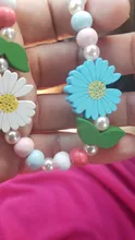 Suéter con dibujos de animales y flores de madera para niños, collar, pulsera, regalos para niñas, joyería para regalo de fiesta de cumpleaños