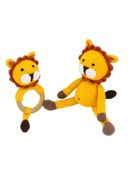 Clothes Doll Vintage Amigurumi Organic Knitting Toy Sleeping Friend And Rattle With Teether Set Male Lion
Clothes Doll Vintage Amigurumi Organic Knitting Toy Sleeping Friend And Rattle With Teether Set Male Lion