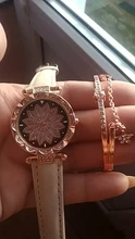 Conjunto de relojes con cielo estrellado para mujer, pulsera de cuero, deportivo, de cuarzo, informal, 2020