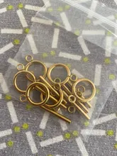 6 juegos con tono plateado Acero inoxidable OT palanca cierres conectores joyas hallazgos