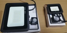 Led-Flood-Light Pir-Sensor Adjustable Street 220V 100W Induction 50W 20W 30W with 110V
