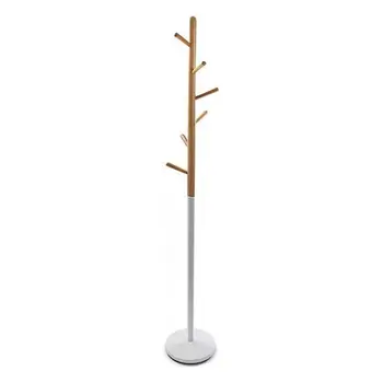 Coat rack (28 x 180 x 28 cm) White Metal 
Coat rack (28 x 180 x 28 cm) White Metal