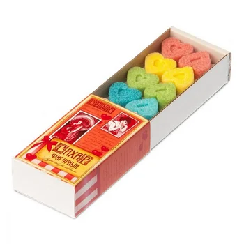 Sugar Siberian figured sugar "Hearts of color", 140 gr 
Sugar Siberian figured sugar "Hearts of color", 140 gr