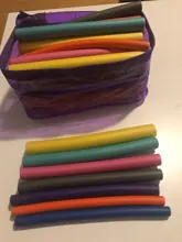 Rodillo Flexible de espuma para rizar el cabello, herramientas para rizar el cabello, portátil, utensilios de estilismo para el pelo DIY, 42 Uds.