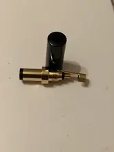 Enchufe de alimentación CC de cobre chapado en oro, 5,5x2,5/5,5x2,1/3,5x1,35mm, conector macho de CC con abrazadera de cable para soldadura, 2 uds.