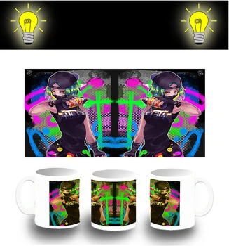 CUP PHOTOLUMINESCENT GIRL GRAFITERA VIDEO GAME glitter mug 
CUP PHOTOLUMINESCENT GIRL GRAFITERA VIDEO GAME glitter mug