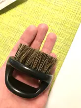 Cepillo de afeitar de piel de jabalí salvaje para hombre, utensilio de limpieza Facial para barbería, herramienta de afeitar con mango