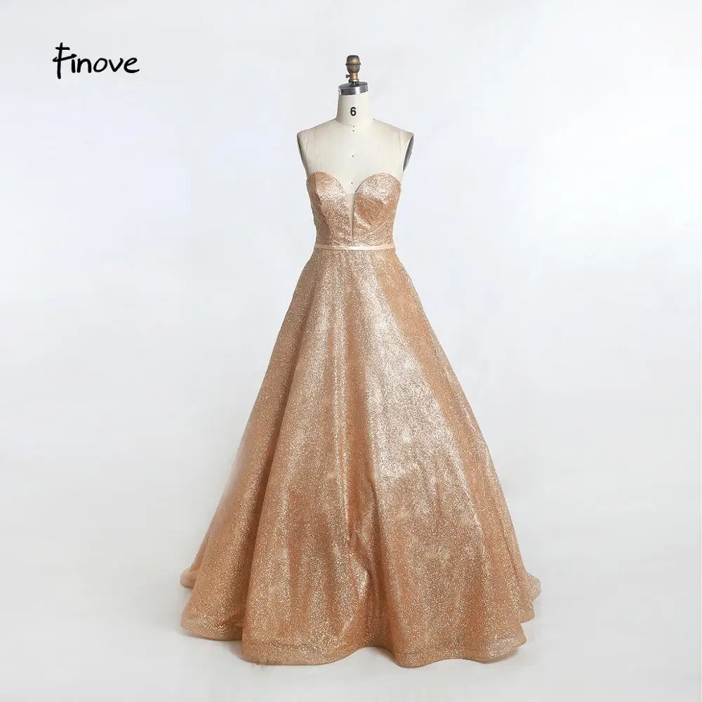 Finove Noble Champagne Prom Dresses 2019 New Sexy Sweetheart Lace Up Back Simple Sparkle Sequined Floor Length Party Ball Gowns
Finove Noble Champagne Prom Dresses 2019 New Sexy Sweetheart Lace Up Back Simple Sparkle Sequined Floor Length Party Ball Gowns