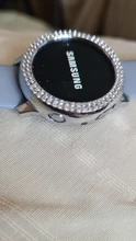 Funda de diamante de dos filas para Samsung Galaxy Watch Active 2, funda de 40mm y 44mm Active2, parachoques ostentoso, Marco fino, accesorios de luz