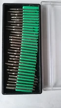 Alguien nuevo juego de fresas de diamantes mango 1/8 Grit 140 de Dremel rotativo talla herramienta fresas de diamante broca para grabado herramienta rotativa