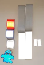 DIY 10/15/20/30 MM alta visibilidad grado coser en cinta de borde de tela reflectante para bolsa de tapa de ropa para un uso de seguridad de visibilidad