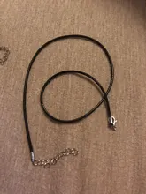 10 unids/lote 2 mm de cuero Real hecho a mano ajustable trenzado collares de cuerda y amuletos colgantes resultados langosta cierre cable cadena