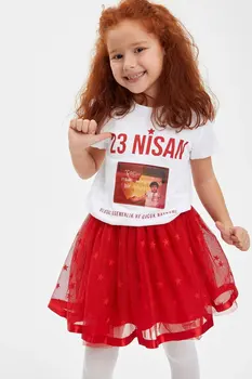 DeFacto Girls Casual White Top Tees Girls Letter Printed T-shirt Tops Girls Spring Short Sleeve Tshirts-M8149A620SP
DeFacto Girls Casual White Top Tees Girls Letter Printed T-shirt Tops Girls Spring Short Sleeve Tshirts-M8149A620SP