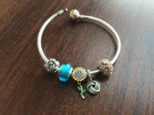 Código clave del corazón de la plata esterlina 925 de la series de abalorios encantos Original brazaletes aptos y brazaletes de la joyería de moda de las mujeres A003