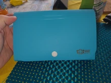 Bolsa de plástico para documentos, de color caramelo carpeta de documentos, carpeta para facturas de tamaño pequeño 17,8x11,5x2,5 cm, 1 unidad