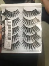5 pares de pestañas postizas 3D largas naturales de imitación de pelo de visón Wispies Fluffies Drama pestañas suaves hechas a mano Libre de crueldad pestañas negras
