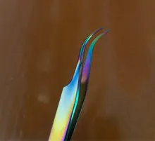 Pinzas de Clavo recto de 2 cabezales con Cabezal de presión de silicona, para Pegatinas 3D, diamantes de imitación, pegatinas de agua, herramientas de Metal para uñas, 1 unidad