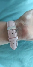 Zegarki-reloj de cuarzo con dibujos animados para mujer, nuevo accesorio de pulsera de cuero rosa con ratón