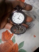 Vintage Steampunk Hollow Dad reloj de bolsillo de cuarzo cadena colgante collar reloj de bolsillo hombres regalo del Padre CF1012