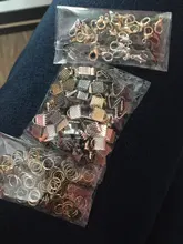 Anillos abiertos de Metal de 4/6/8mm, conectores de anillos partidos para fabricación de joyas