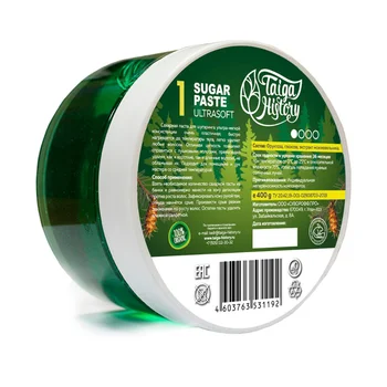 Паста для шугаринга ультра-мягкая, 1, 400г Taiga History 
Паста для шугаринга ультра-мягкая, 1, 400г Taiga History
