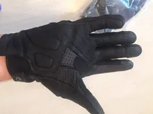 Totalmente de piel perforada de fibra de carbono de la motocicleta guantes de motocicleta de carretera en guantes transpirable hombres Motocross guantes