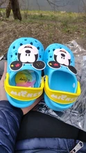 Zapatos con agujeros para bebés, sandalias antideslizantes suaves para niños de 1 a 3 años, con dibujos animados, para la playa, novedad de verano 2019