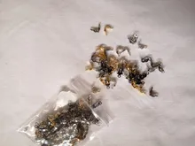 Lote de conectores de cadena de bolas de 4x7mm, piezas de conector para joyería DIY, 200 unids/lote