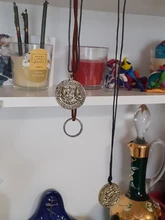 Collar con colgante de monedas de oro y calavera para hombre, cadena de cuerda de cuero, 4 unidades