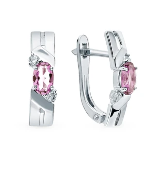 Silver earrings with crystals and cubic zirconia sunlight sample 925
Silver earrings with crystals and cubic zirconia sunlight sample 925