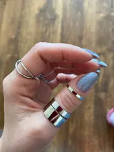 8 unids/set redondo de diseño Simple anillos de Color dorado Conjunto para las mujeres hecho a mano geometría dedo anillo de joyería femenina regalos