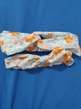 Mamá y bebé diadema de la hija de la madre diademas de chica Floral Corbata con impresión nudo diadema de Orejas de conejo, accesorios de pelo