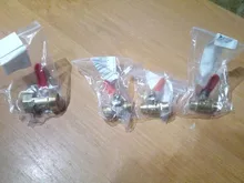 Válvula de bola de latón 1/8 1/4 3/8 1/2 De Hombre A Hombre BSP con rojo palanca conector conjunto acoplador para ajuste de tubería adaptador