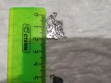 15 unids/lote Ángel plateado plata pulseras encanto colgantes joyería de moda hacer hallazgos DIY hechos a mano encantos I228