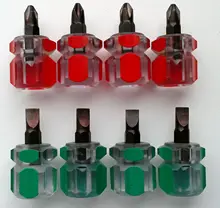 Juego de destornilladores de precisión para reparación de automóviles, Mini cabeza de rábano portátil, mango transparente, herramientas manuales de reparación