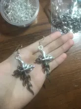 8 piezas de dijes Cruz llamas fuego 64x36mm antiguo Color plateado colgantes haciendo DIY hecho a mano tibetano Color plata joyería