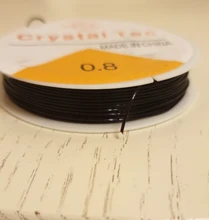 Cuerda elástica de cristal Flexible de colores para cuentas para confeccionar joyas, cuerda de hilo de pesca, 0,6, 0,8 y 1,0mm, novedad