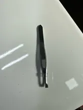 1 Uds cejas pinzas para vello profesional eliminación de vello de cejas pinzas de punta plana de herramienta de acero inoxidable conveniente pequeño No óxido