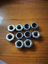 Tuerca de bloqueo automático DIN985 M2 M2.5 M3 M4 M5 M6 M8 M10 M12, tuerca hexagonal de nailon, antideslizante, de acero inoxidable, 50/30/10 Uds.