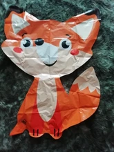 Globos de papel de aluminio con dibujos de animales para niños, Globos de aire de ardilla, zorro, decoraciones para fiesta de cumpleaños, juguetes inflables de erizo