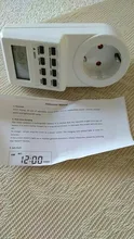 Switch-Socket Programmable Digital Timer Electronic Outlet Fr-Plug Cyclic 24-Hour EU