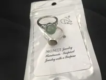 Anillos de piedra Natural giratorio para mujer, anillos de cristal ajustables, hechos a mano, regalos para fiesta de cumpleaños, venta al por mayor