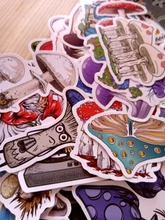 Pegatinas de dibujos animados de setas para teléfono y portátil, 50 Uds.