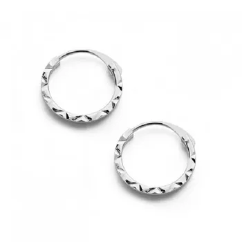 HOOPS CARVED GOLD WHITE LIGHT 10X1 MM. 
HOOPS CARVED GOLD WHITE LIGHT 10X1 MM.