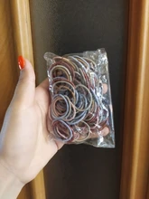 100 unids/bolsa nuevas chicas colorido elástica bandas de pelo de cola de caballo titular Scrunchies pelo cuerdas gomas de pelo accesorios