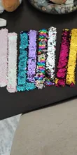 2 uds. De pulseras Slap con purpurina y lentejuela sirena, brazaletes con parches de dos colores para niños, decoración de fiesta, juguetes, accesorios de pulsera