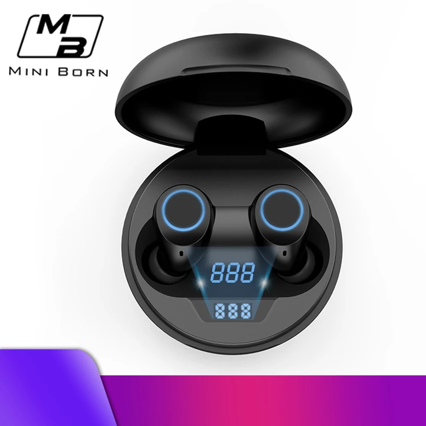 MiniBorn True Wireless Earbuds Mini Bluetooth 5.0 Earphone Sport Earpiece Touch Control Small Invisible Headset With Mic
MiniBorn True Wireless Earbuds Mini Bluetooth 5.0 Earphone Sport Earpiece Touch Control Small Invisible Headset With Mic