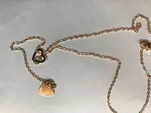 Collar de cadena con corazón de cobre para mujer y niña, joyería de moda, regalo